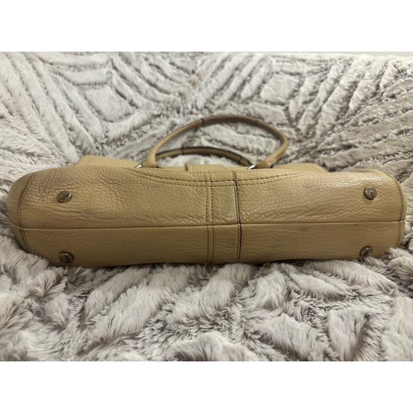 Coach Soho Hamilton Cream Pebbled Cowhide Leather Shoulder Bag SOHO Y2K Satchel - Picture 4 of 10